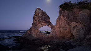 Bild vom Vollmond am Strand