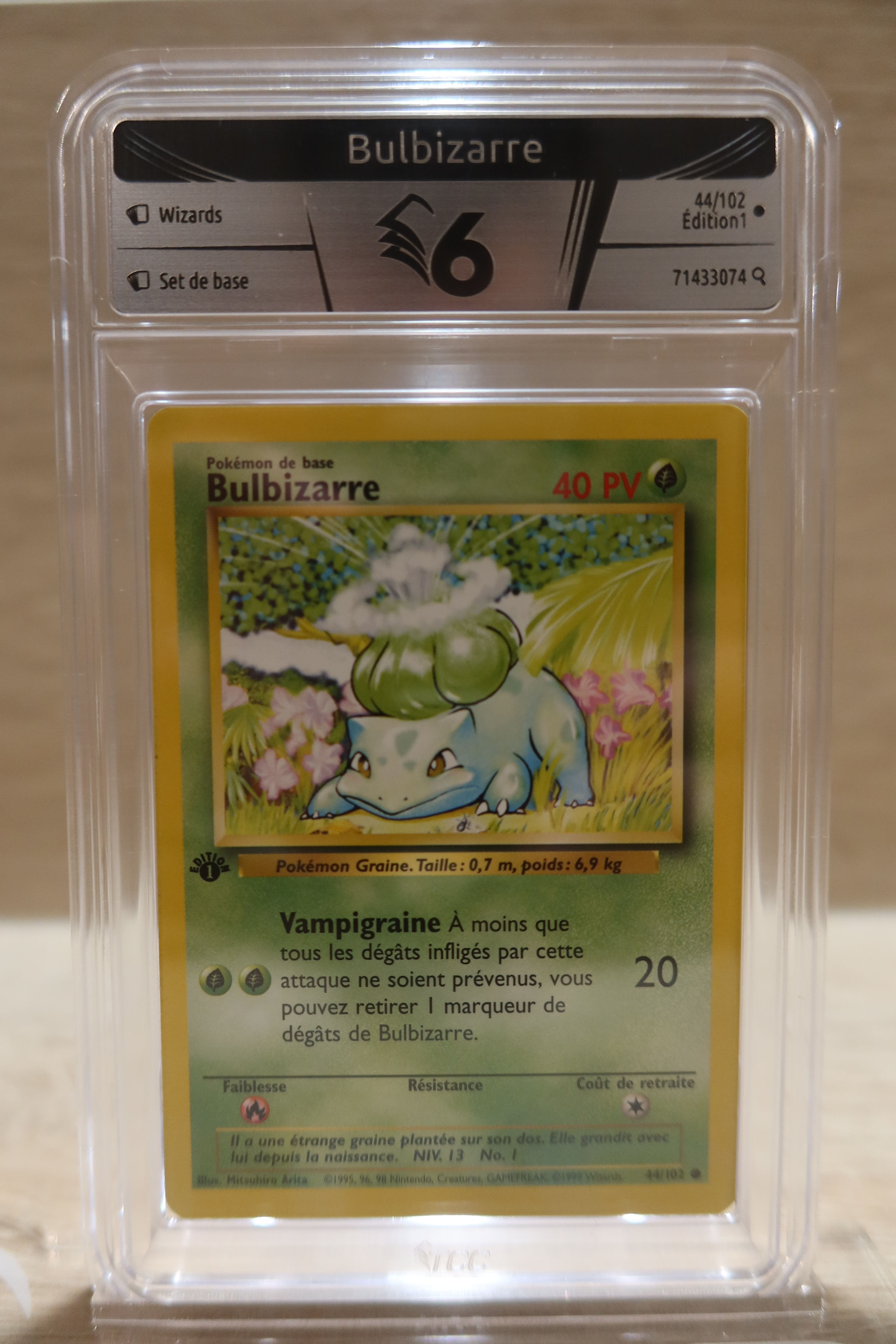 BULBIZARRE EDITION 1 - CARTE POKEMON - TCC6