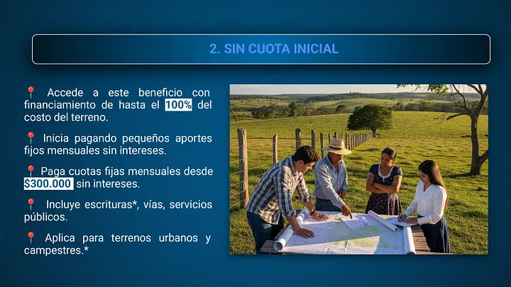Oferta de lotes sin cuota inicial en Yopal Casanare