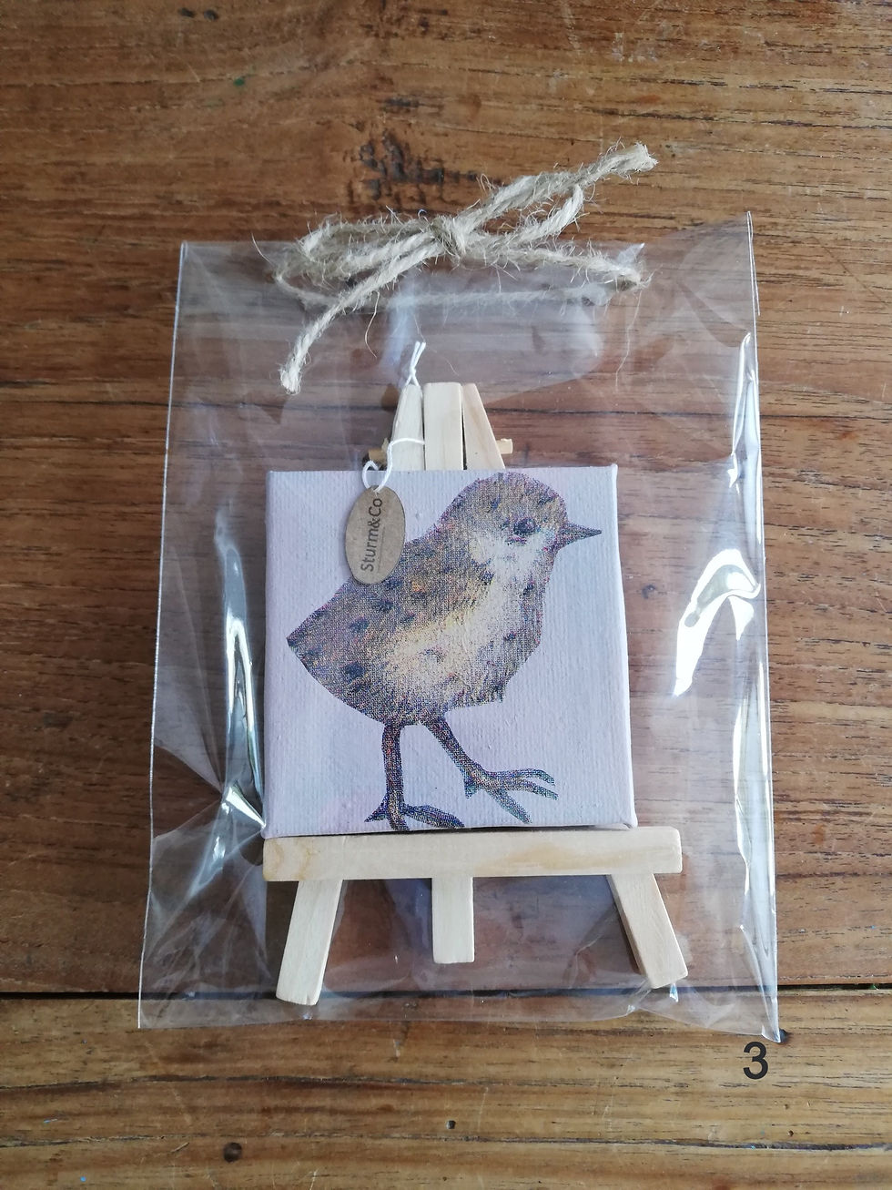 Thumbnail: Mini schilderijtje "bird"
