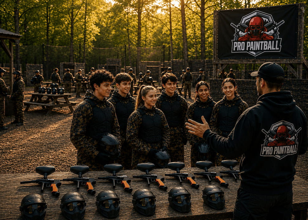 School group enjoying their paintball trip.jpg