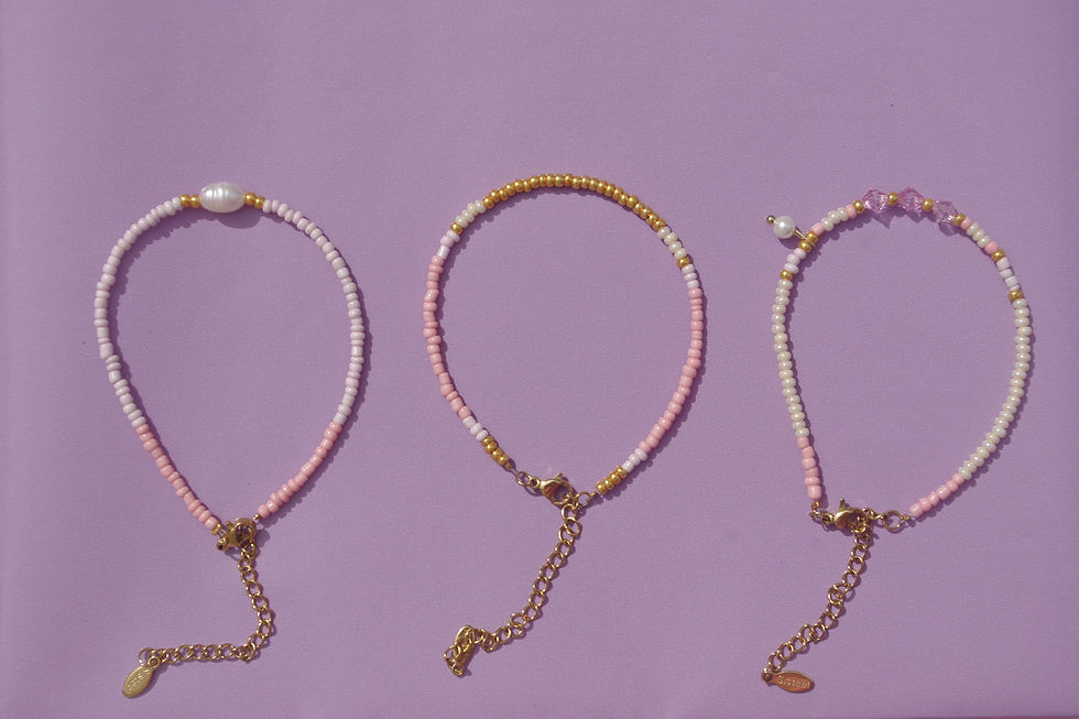 Thumbnail: Authentic tender pink bracelets