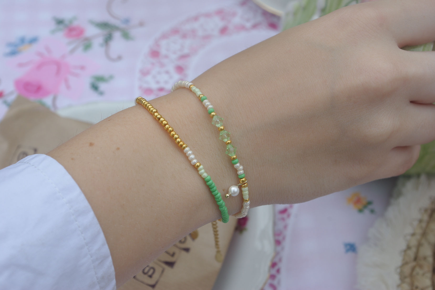 Authentic tender green bracelets