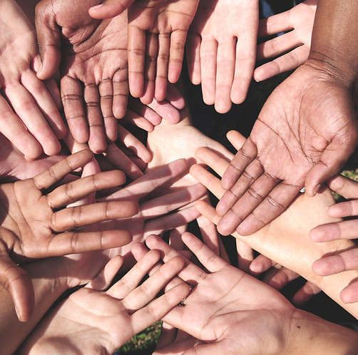 Diverse Hands Together