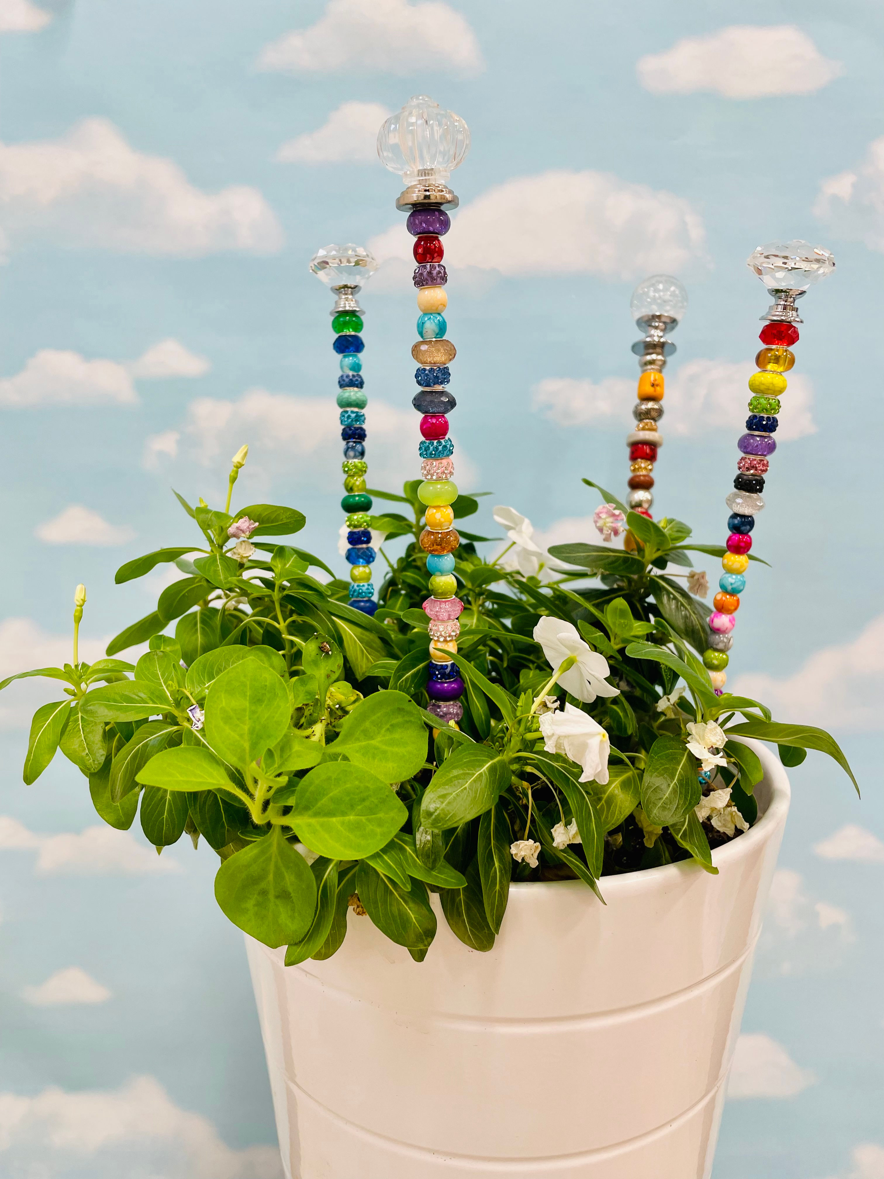 Beaded Garden Fairy stakes ($22 or 2 for $40)