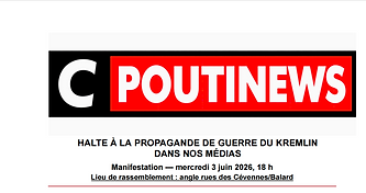 CpoutiNews, halte à la propagande de guerre du Kremlin dans nos médias