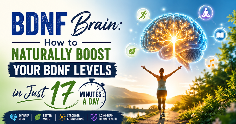 BDNF Brain: How to Naturally Boost Your BDNF Levels in Just 17 Minutes a Day