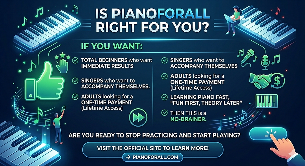 PianoForAll Review: The 'Guitar-Style' Secret to Learning Piano Fast (No Apps Required
