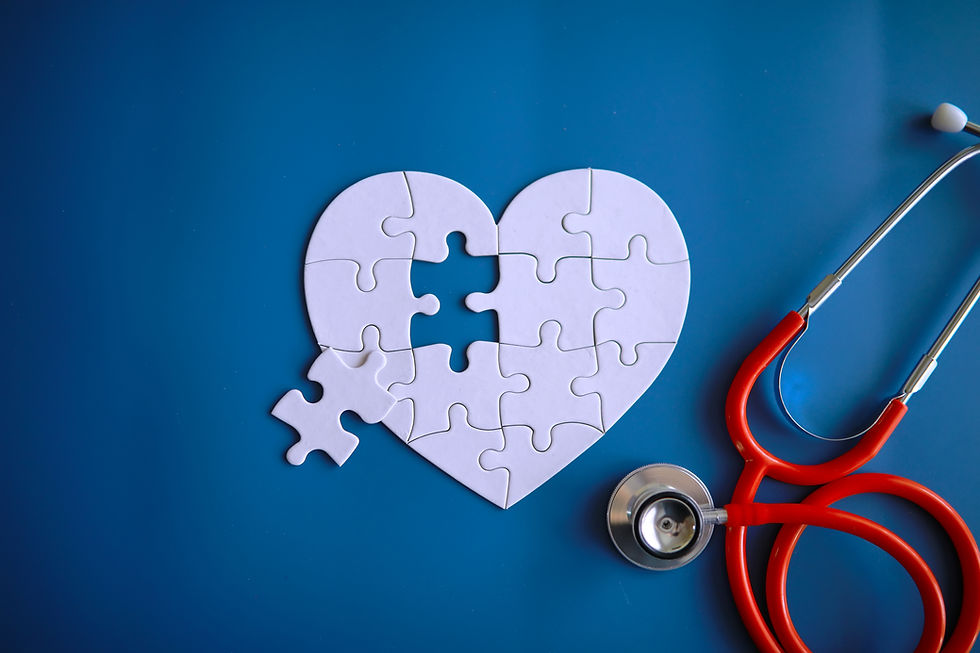 Doctor at his desk in the clinic's office Stethoscope, test tubes, laptop, prescriptions,