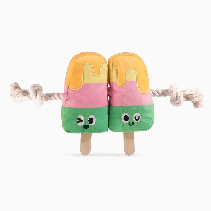 Zwillings-Eis-am-Stiel | Hug Smart Hundespielzeug