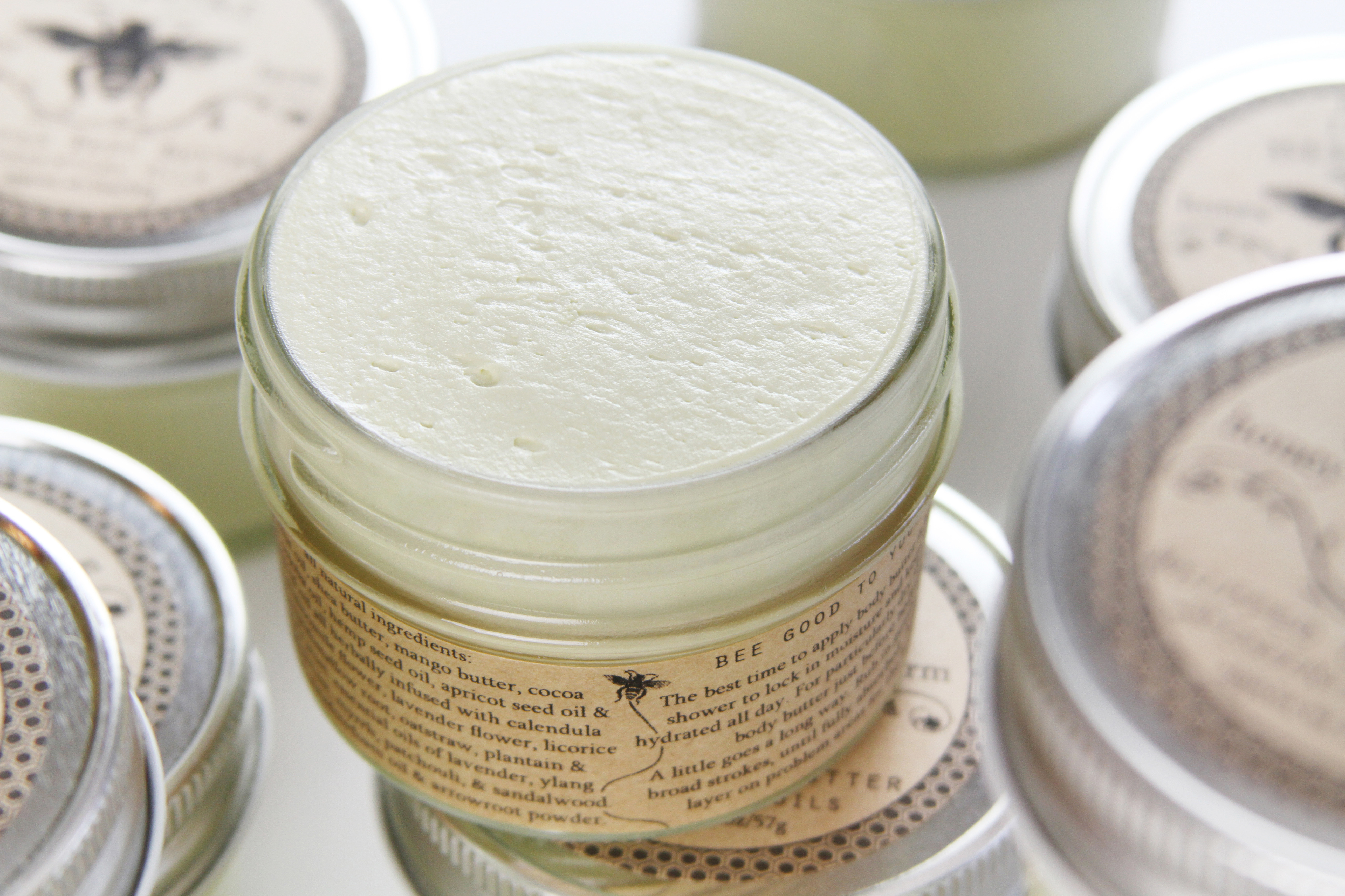 Herbal Infused Whipped Body Butter + Essential Oils