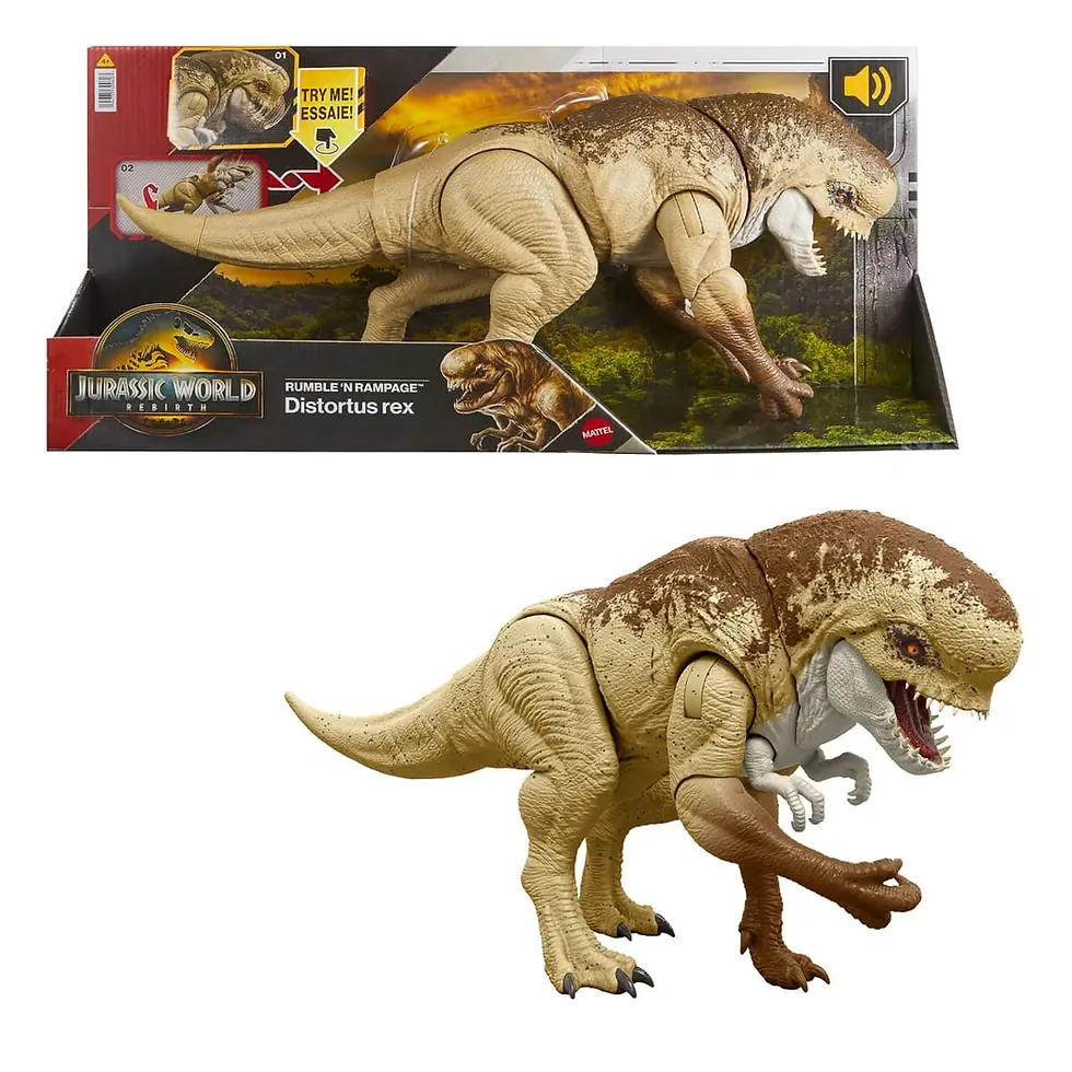 Прев'ю: Іграшка інтерактивна Дистортус Рекс Jurassic World Distortus rex Mattel
