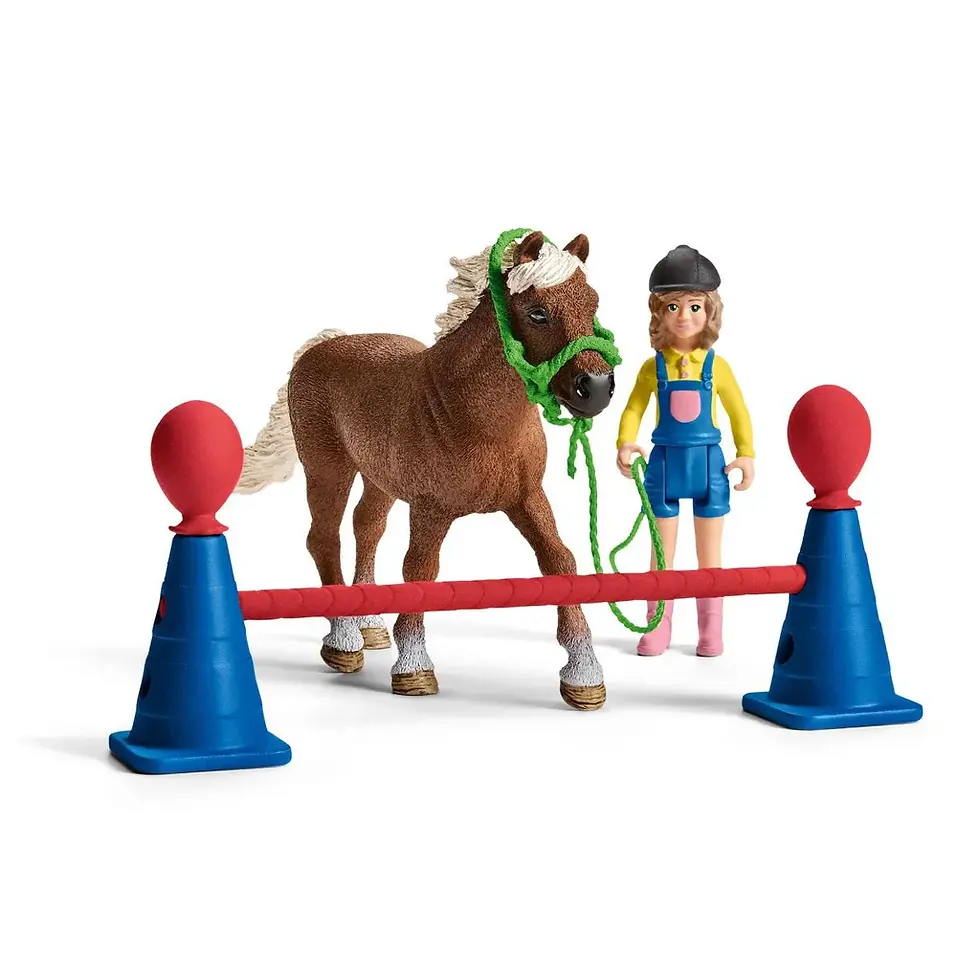 Прев'ю: Спортивне тренування для поні зі стійлом Schleich 72149