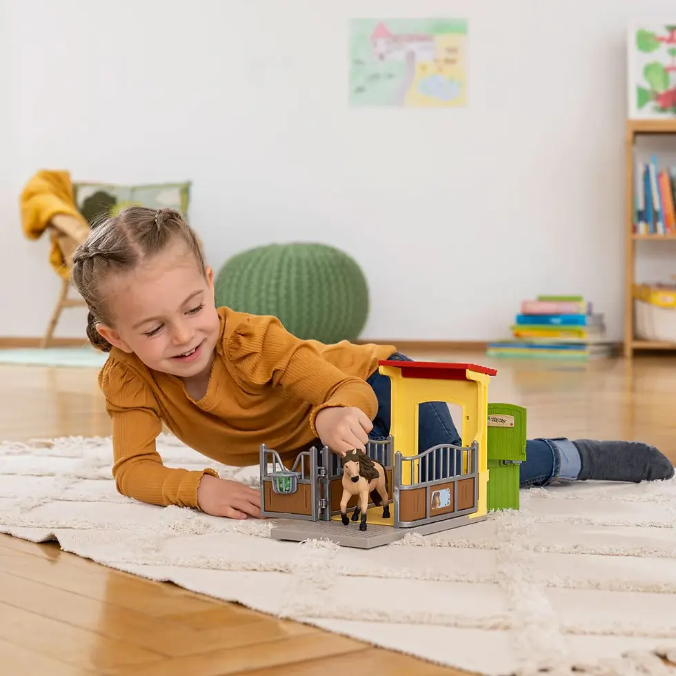 Прев'ю: Стійло з жеребцем ісландського поні Schleich 42609