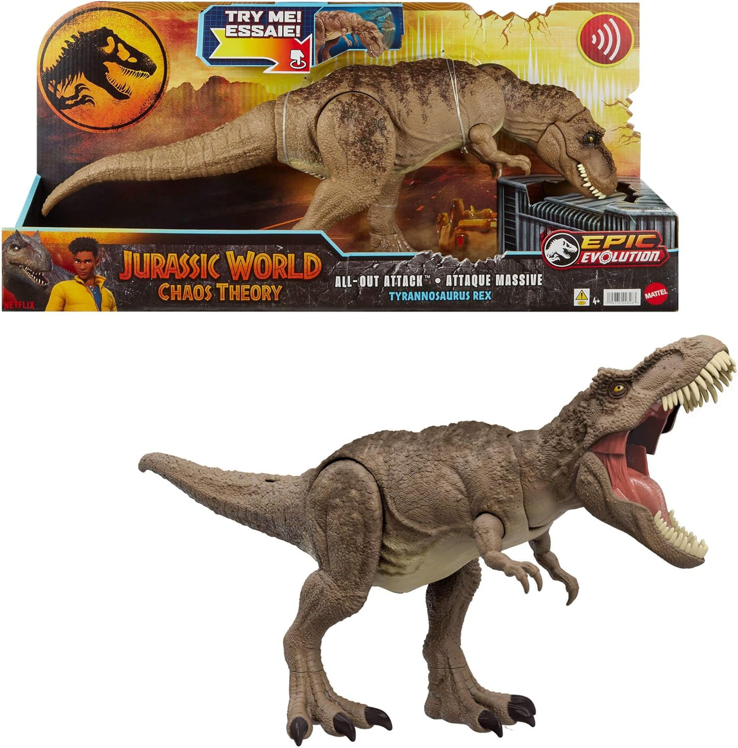 Світ Юрського періоду: Теорія хаосу - Динозавр Тиранозавр Jurassic World Mattel