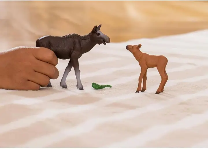 Прев'ю: Лось самиця з дитинчам Schleich 42603