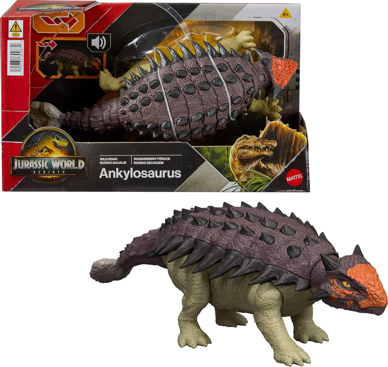 Динозавр Анкілозавр Світ юрського періоду Jurassic World Ankylosaurus Mattel
