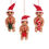 Thumbnail: Santa Gingerbread Felt Decoration Assorted