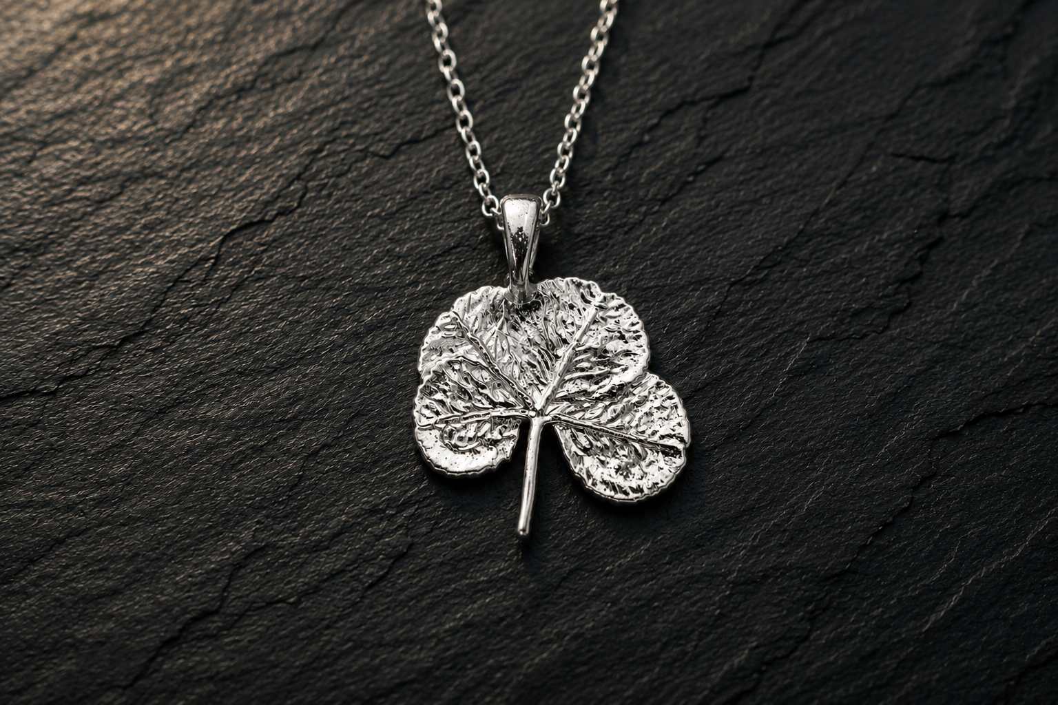Four leaf clover - fine silver plated