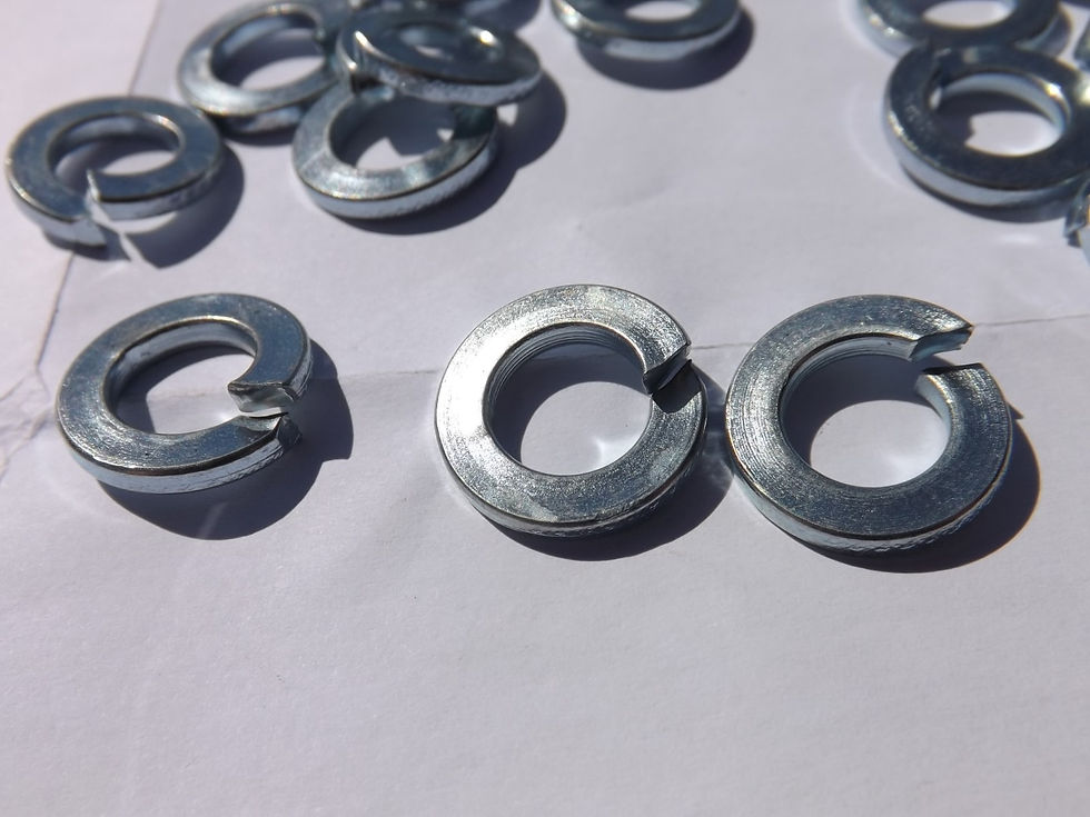 Thumbnail: GENUINE 3/8" SPRING WASHERS HEAVY DUTY VERY HIGH QUALITY WIDE SECTION X25