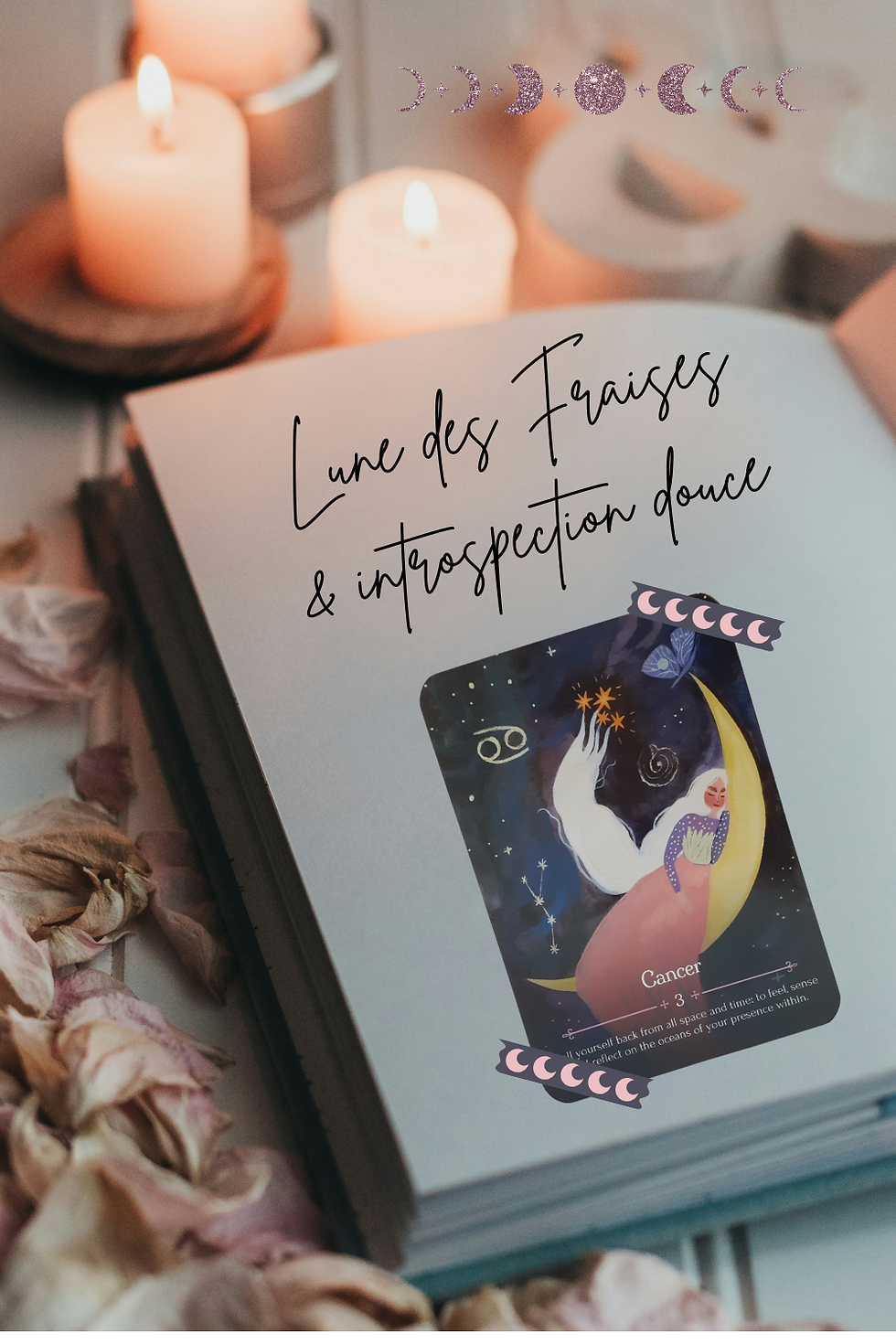 Lune des fraises et introspection, une pleine lune pour reconnaître ce qui a mûri en toi