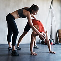 Personal Trainer Stretching Session