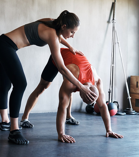 Personal Trainer Stretching Session