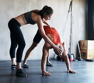 Personal Trainer Stretching Session