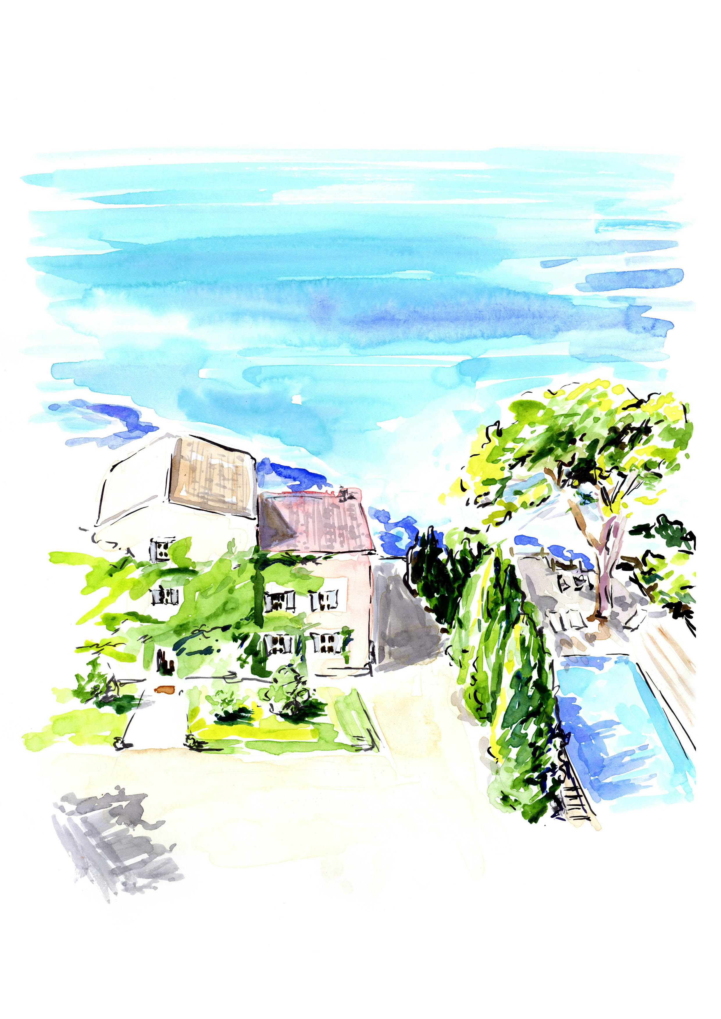 "French Seaside" Print