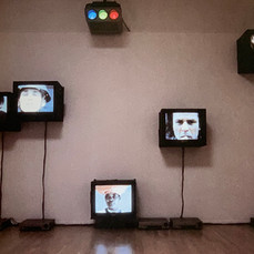 Marcel Odenbach multi-screen installation at New Museum, 1999