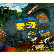 David Wojnarowicz, Crash (The Birth f Langage, the Inventin of Lies), 1986, acrylic on mas