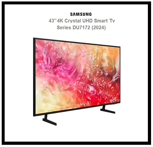 Thumbnail: SAMSUNG 43 inch Smart Tv Crystal Ultra HD 4K "UE43DU7172UXXH"
