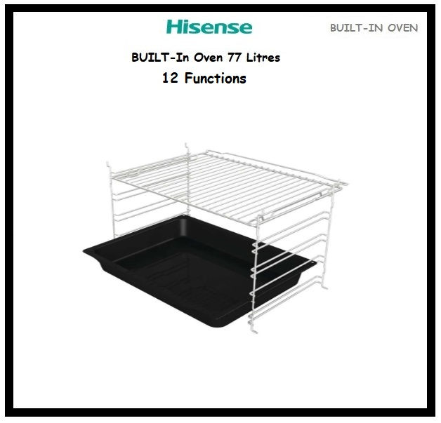 Thumbnail: HISENSE Built-In Oven 77Litres 12 Functions 'BI61111AX'