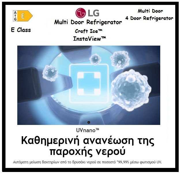 Thumbnail: LG InstaView™ 4-Door Refrigerator Matte Black 'GMG960EVEE'