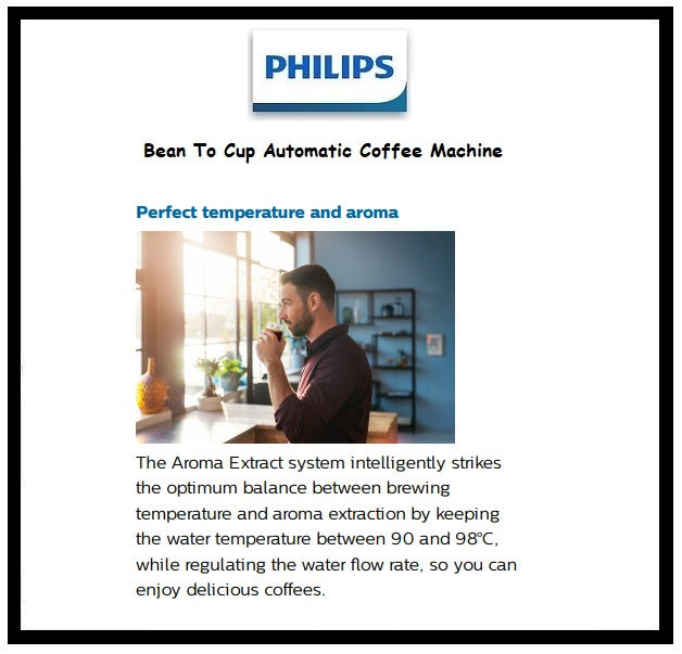 Thumbnail: PHILIPS Bean to Cup Foully Automatic Coffee Machine 'EP2230/10''