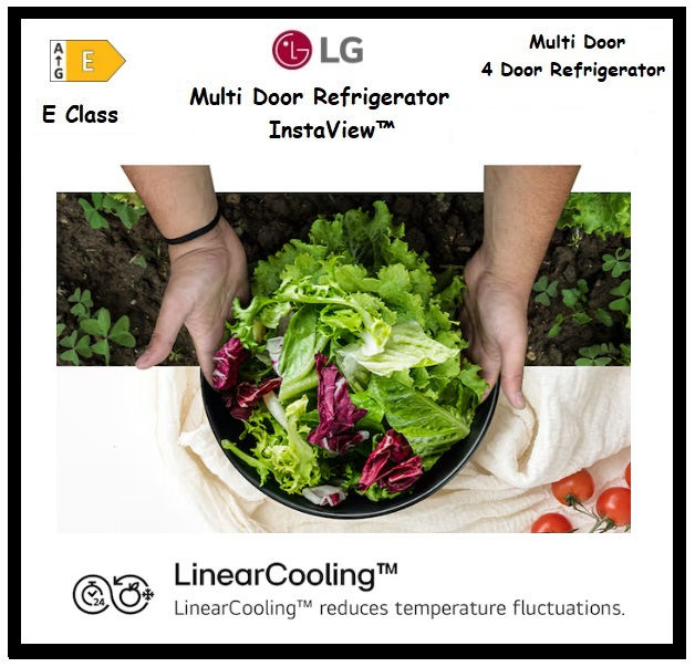 Thumbnail: LG InstaView™ 4-Door Refrigerator Matte Black 'GMG960EVEE'