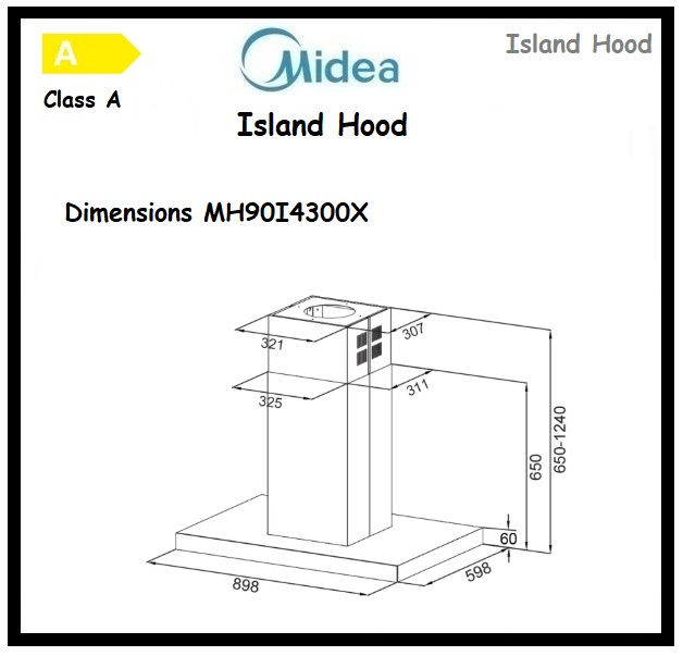 Thumbnail: MIDEA Island Hood 'MH90I4300X'