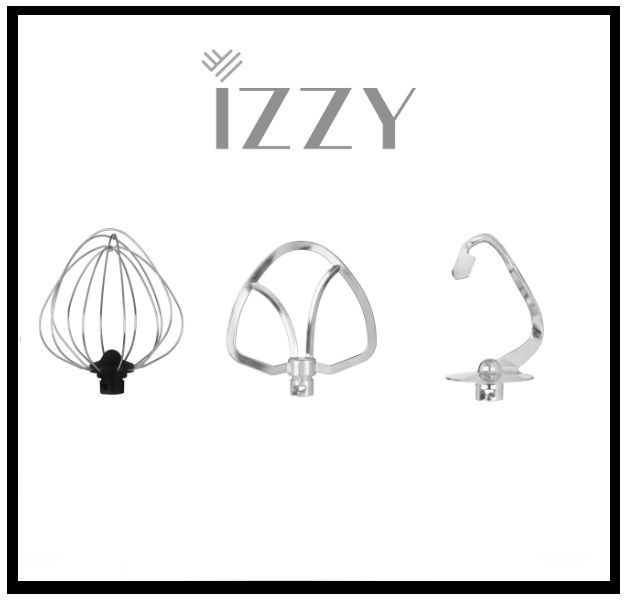 Thumbnail: IZZY Kitchen Machine Mixer New Grey 8Litres 1500W "IZ-1503"