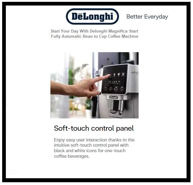 Thumbnail: DELONGHI FAEM MAGNIFICA START Fully Automatic Coffee Machine 'ECAM220.30.SB'