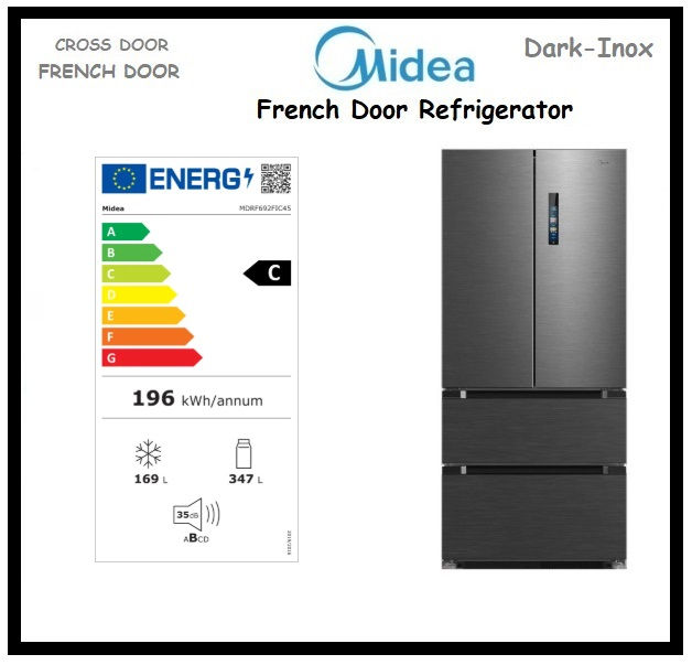 Thumbnail: MIDEA French Door Dark Inox 'MDRF692FIC45'
