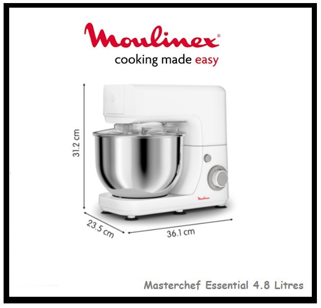 Thumbnail: MOULINEX Kitchen Machine Mixer 4.8Litres 800Watts"QA150110"