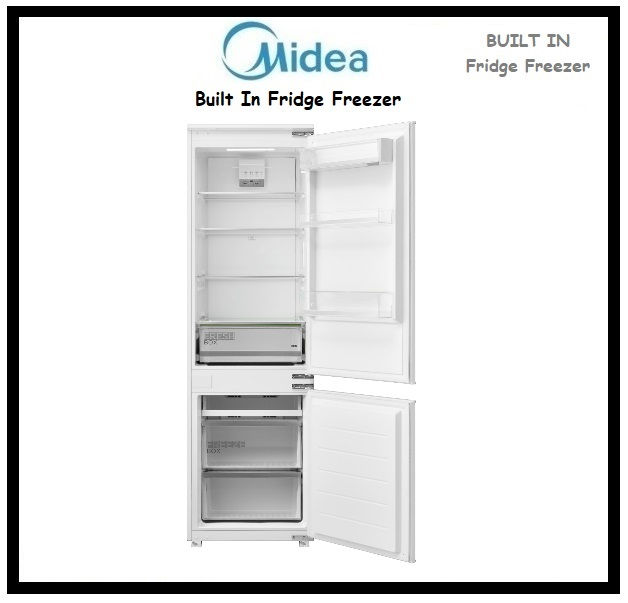 Thumbnail: MIDEA Built-In Fridge Freezer Refrigerator Bottom-Mount 'MDRE353FG01'