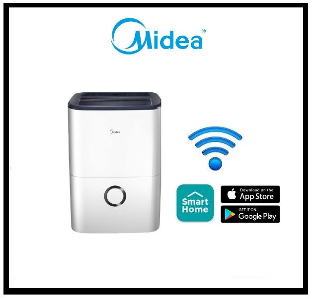 Thumbnail: MIDEA Wifi Dehumidifier  20Litres/24H and 3 Litres Tank "MDDF-20DEN7-QA3"