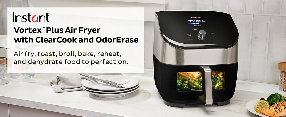 Thumbnail: INSTANT VORTEX PLUS 6-In-1 Air Fryer With CLEARCOOK™ EASY VIEW WINDOW 5.7 Liters
