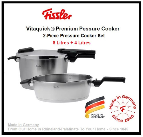 Fissler Vitaquick® Premium Pc Pressure Cooker Set Lt+4 Lt