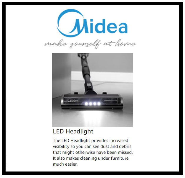 Thumbnail: MIDEA 2in1 Cordless Bendable Stick Vacuum cleaner 29.6V 550Watts 'P7 PRO''