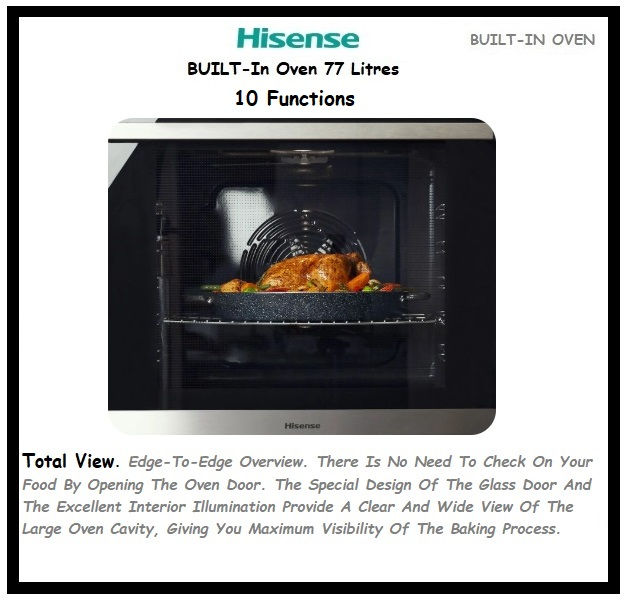 Thumbnail: HISENSE Built-In Oven 77Litres 'BIV62111AB'
