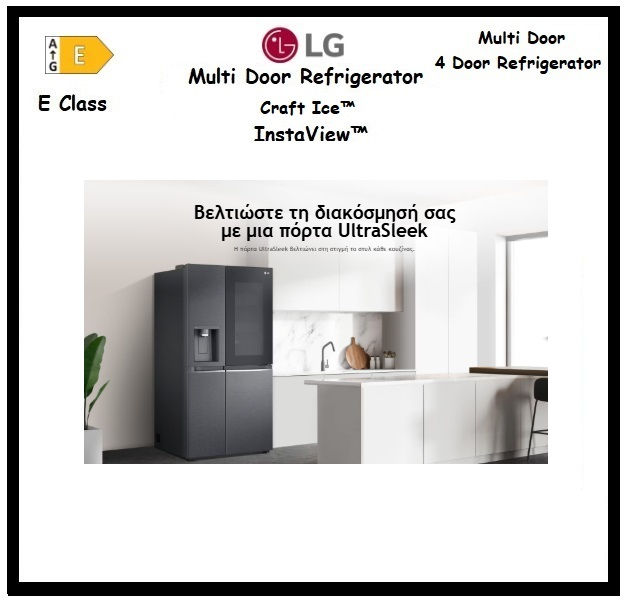 Thumbnail: LG InstaView™ 4-Door Refrigerator Matte Black 'GMG960EVEE'
