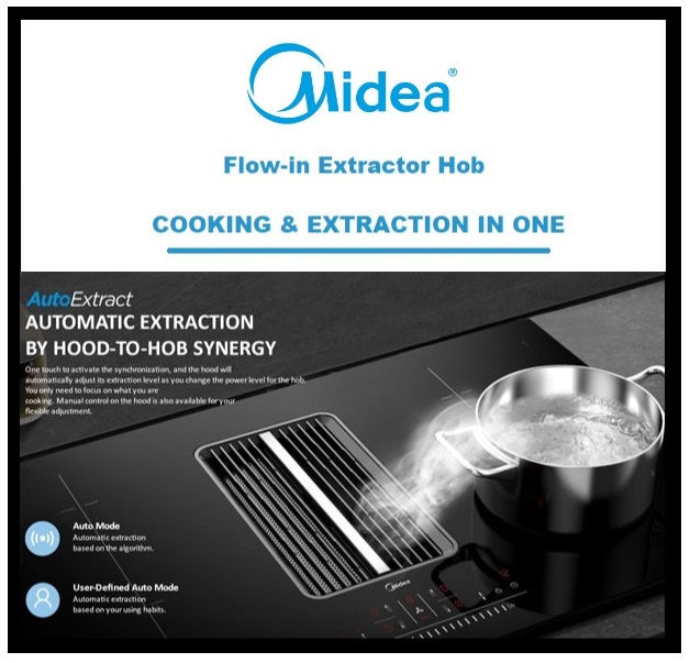 Thumbnail: MIDEA Induction Hob With Built-in Hood  "83C01"