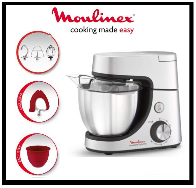 Thumbnail: MOULINEX MASTERCHEF GOURMET Kitchen Machine Mixer 4,6Litres 1100Watts"QA530D"